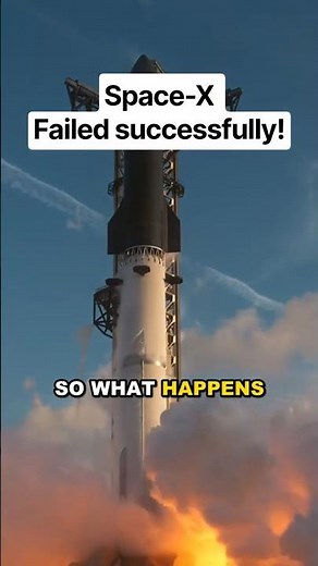 Starship Lost an Engine, Made It to Orbit… Then the Landing Blew Up #failedsuccessfully