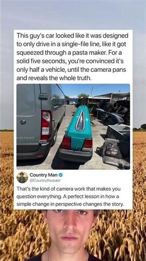 This guy's car looked like it was designed to only drive in a single-file line