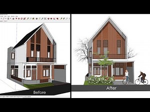 CARA EXPORT KEREN SKETCHUP ke JPG TANPA RENDER