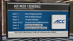 1.8K views · 34 reactions | FIVE STRAIGHT DAYS OF ACC  TO KICKOFF THE 2022 SEASON! September 1:  September 2:  September 3:  September 4:  September 5:  | ACC Network | Facebook