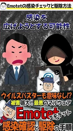 Emotet (エモテット)の感染チェックと駆除 #Shorts
