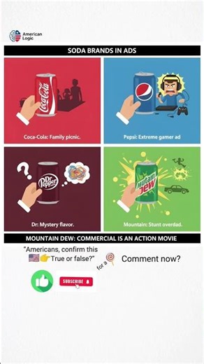 Soda Ads in America 🇺🇸😂 | Coca-Cola vs Pepsi vs Mountain Dew