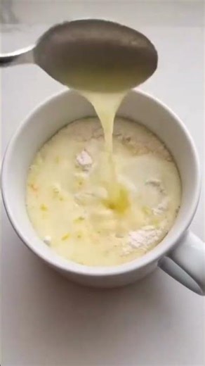 Quick Lemon Mug Cake 🧁 | Ready in 60 Seconds!