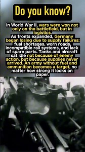 🚚 How Logistics Decided the War | WW2 Fact