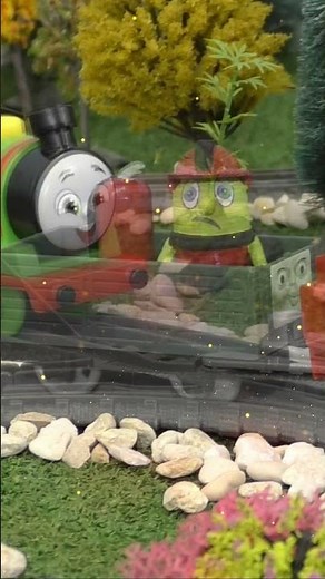 Percys New Ghost Train Friend rescues the Funlings from a Fire and Saves the Day 👻🔥 #shorts