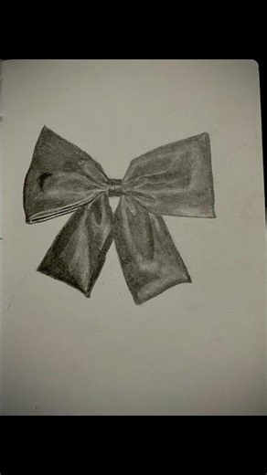 “Realistic Bow Drawing with Shading” #shorts