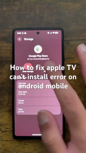 How to fix apple TV can't install error on android mobile