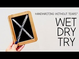 Learn to Write | Capital Letter X | Wet Dry Try
