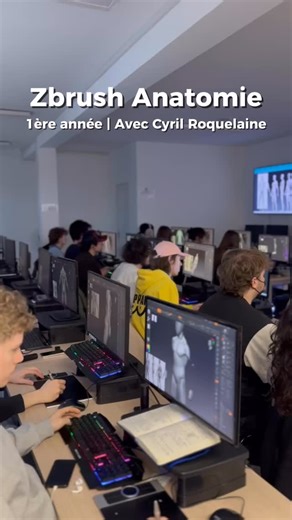 ✨ Découvrez le cours de Zbrush Anatomie avec Cyril Roquelaine! @roquelainec #artside #artsidegameartschool #conceptart #environmentart #character3d | Artside
