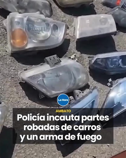#Ambato | Decenas de partes y accesorios para carros fueron decomisados por la Policía. Un allanamiento permitió la incautación de los objetos presumiblemente robados que fueron encontrados en una propiedad al sur de la ciudad. Jimmy Viteri, coronel de Policía y comandante de la Subzona Tungurahua, informó sobre la intervención desarrollada por la Policía Judicial. Volantes, retrovisores, cabezotes, radios, guanteras, motores para plumas, ventiladores, cárteres, radiadores, faros, cinturones de 
