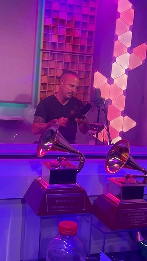 Marc Quiñones Adding More Cowbell in Recording Session