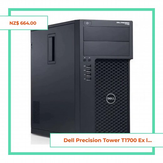 Elevate your workspace, because productivity thrives in the right environment! 💻✨ Introducing the Dell Precision Tower T1700 - powered by an Intel i7-4770 3.40GHz processor, 16GB RAM, and a lightning-fast 256GB SSD. This ex-lease gem is designed to handle any task you throw at it, ensuring you're always a step ahead. Whether for work or play, enjoy speed, performance, and reliability, all bundled in a sleek design that fits perfectly into your office or home setup. 🏠💼 Transform your daily rou