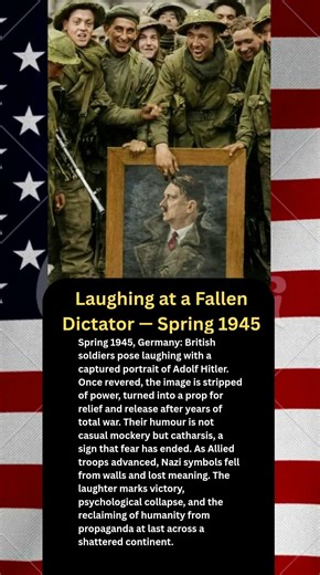Laughing at a Fallen Dictator — Spring 1945#shorts #history #viral