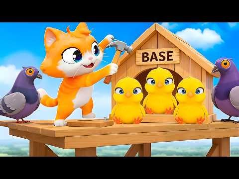 Building SECRET Rooftop Base For The Chickens!