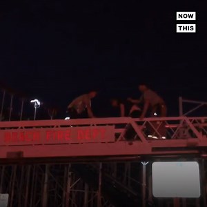 238K views · 1.2K reactions | 6 people were hospitalized after a roller coaster derailed in Florida, sending 2 people falling over 30 feet to the ground | NowThis | Facebook