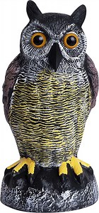 Galashield Owl Decoys to Scare Birds Away Plastic Owls Statue for Garden & Outdoors