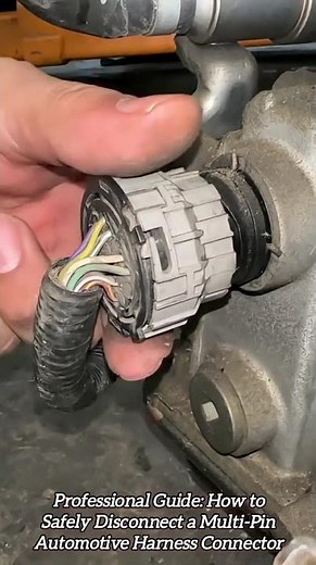 Professional Guide: How to Safely Disconnect a Multi-Pin Automotive Harness Connector #mechanic