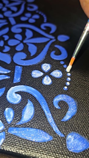 Adding foil adhesive to prepare for flocking powder. #art #flockingpowder #mixedmedia