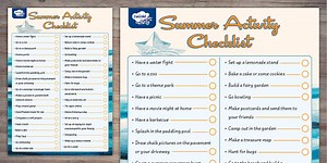 Summer Activity Checklist