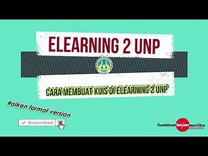Cara Membuat Kuis di Elearning (aiken format)