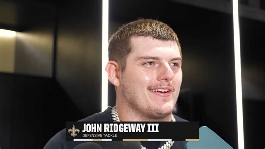 John Ridgeway III talks FG Block | Saints-Falcons Postgame | 2024 NFL Week 10