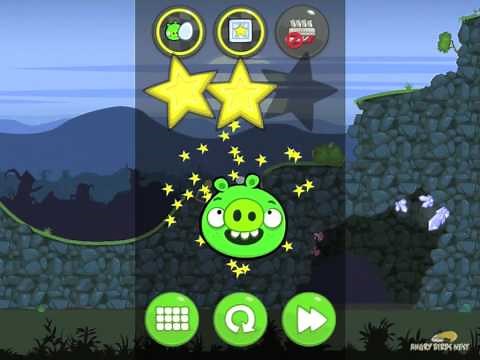 Bad Piggies Flight in the Night Level 4-1 Walkthrough 3 Star