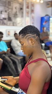 Soft defined curls paired with a clean side-shaved design, giving this short taper cut a fresh, modern, and confident look. ✨ #shorthairstyle | Haircuts for Women