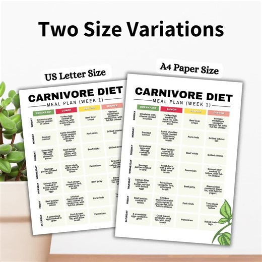 Carnivore Diet Meal Plan, High Protein Carnivore Diet List, Low Carb Keto Diet, 4-week Carnivore Meal Plan for Weight Loss, Muscle Building - Etsy Australia