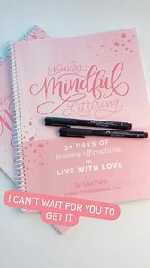 Christmas is around the corner! This book makes a great gift. 🙌 ✔ 👌 . If you have: -Struggled to make time for lettering... -Been feeling heavy and overwhelmed with life lately (who hasn't lately?!)... -Struggled with negative self talk... -Wanted to learn multiple styles of lettering... -Wanted the benefits of mindfulness but can't quite sit still for regular meditation... -Struggled to maintain a daily practice for mindful lettering... Then this is the book for you! This book will help you m