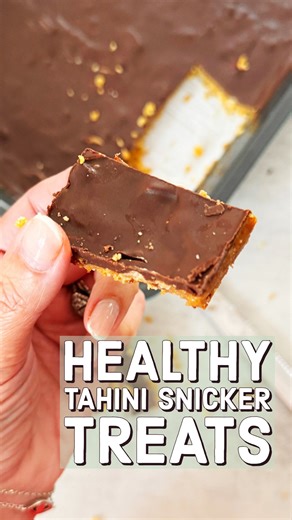 Healthy Tahini Snicker Treats Oh Lordy these are fantastic and if I were you, I would totally hide these if you don’t want all of the mice living with you (aka husband and children) eating them before you! Super easy to make, I cut into small pieces and store both in the fridge and the freezer. Recipe: For the Base: 1.5 cups crushed Chex cereal 1 cup almond flour 1/4 cup maple syrup 1/4 cup oil 1 tsp. Vanilla extract Pinch of salt For the Tahini Peanut Caramel: 1 cup natural creamy peanut butter