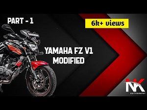 Modified yamaha fz s v1 green bike