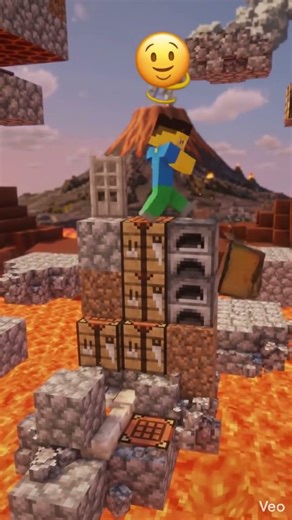 Choose Your Path: Surviving the Lava! 😱 #minecraft #shorts