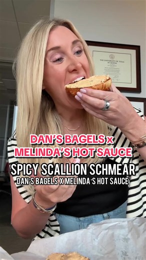 Spicy Scallion Cream Cheese with Melinda’s Sriracha