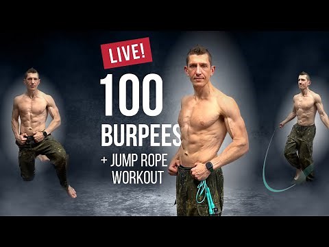 Jump Rope + 100 Burpees Blast 🔥 Live Workout for All Levels