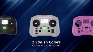 Radiomaster Pocket Hall Gimbal Transmitter Remote Control (ELRS-Charcoal) | Portable Lightweight Built In LED Light Foldable Antenna Mode 2