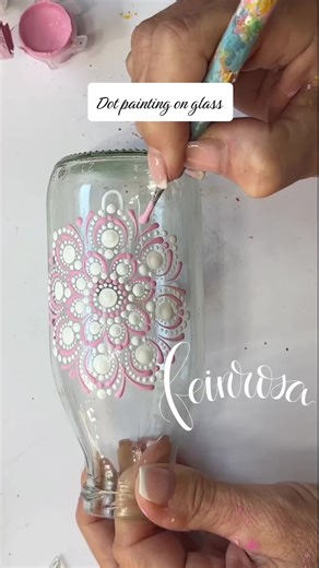 Creating Beautiful Dot Painted Glass Bottles
