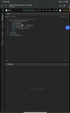 LeetCode Top 50 SQL | Question 34 | Product Price ata Given Date | LeetCode 1164 | InterviewQuestion