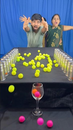 Amazing ball roll funny family challenge ✅#shorts #games