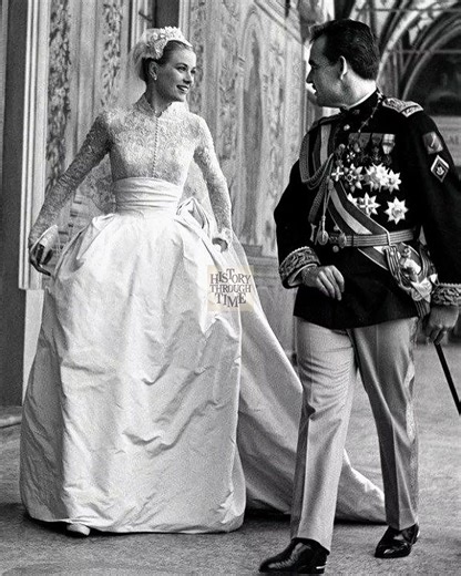 "On April 18, 1956, former Hollywood actress Grace Kelly wed Prince Rainier III of Monaco in a lavish ceremony held at the Prince’s Palace in Monte Carlo, marking one of the most celebrated unions of the 20th century." #fblifestyle | History Through Time