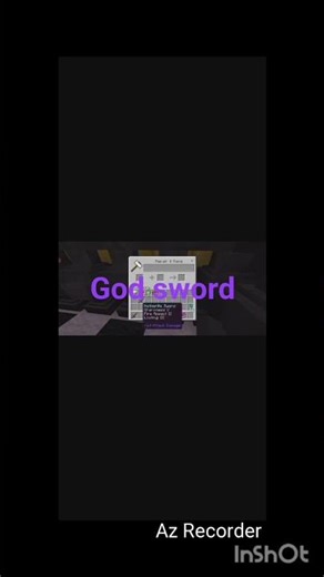 Minecraft God sword
