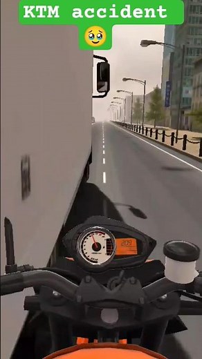 KTM Crash on Busy Traffic Road | #ktm #accident #shorts