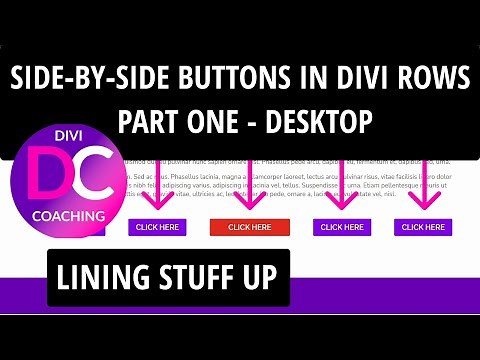 Side by Side Buttons in Divi (in one Row, all Evenly Spaced)
