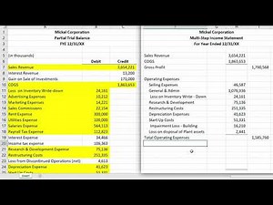 Multi-step Income Statement [Professor Barbara Gonzalez]