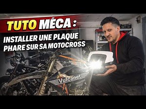 Mechanical tutorial: installing a headlight on a motocross bike (enduro LED headlight)