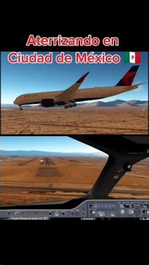 Aterrizando en Ciudad de México! 🇲🇽✈️ #aeroblox #geofs #mexico #msfs2024 #aterrizaje #aviation