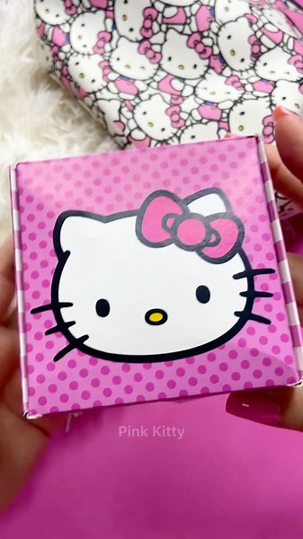 ASMR Pink Kitty Satisfying Unboxing & Review Sounds Video Blind Box Hello Kitty 003 #hellokitty