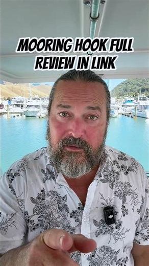 This makes mooring so much easier, even a total beginner can pick up the line with ease! #shorts