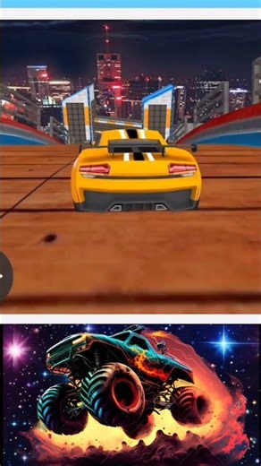 Monster Truck Mega Ramp Stunts 🚛🔥 ||Impossible High-Speed Jumps & Crazy Crashes 😱💥 #shorts