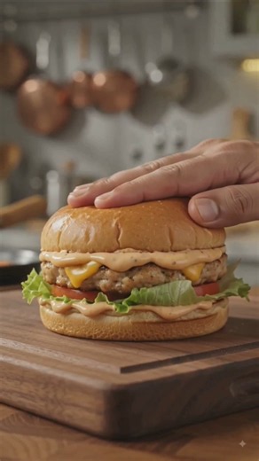 🍔 Crispy Chicken Burger Recipe! 😍Watch this delicious / shorts #shortsfeed