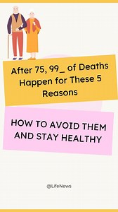 1M views · 21K reactions | ⚠️ After 75, 99% of Deaths Happen for...